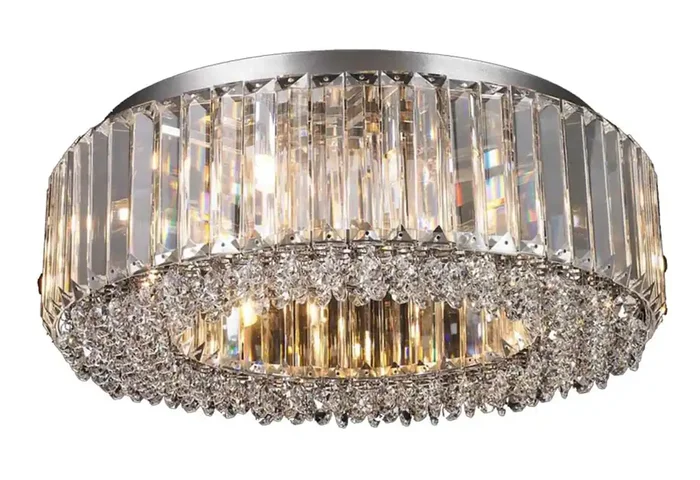 Regal Lighting Appleton 8 Light Round Crystal Flush • SLB1015