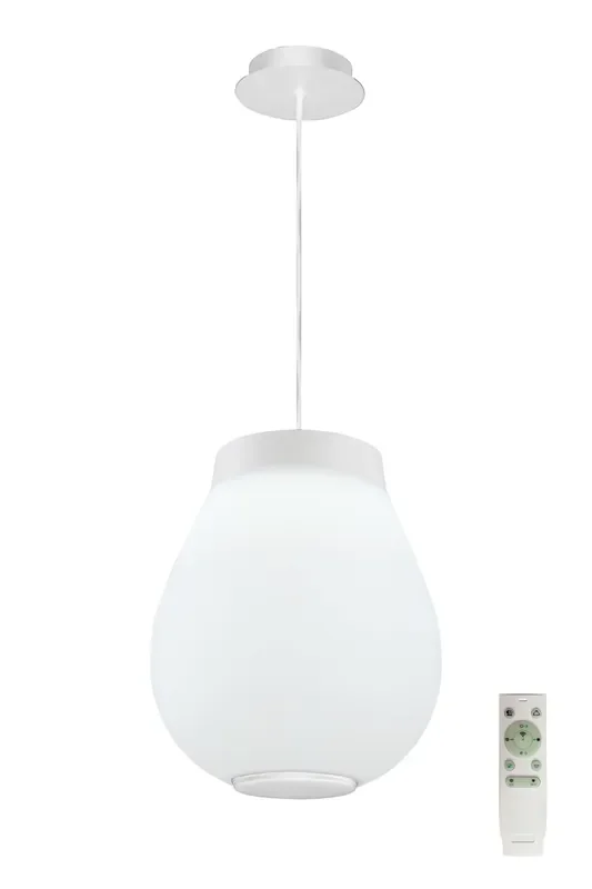 Regal lighting SL-1496 1 Light Pendant LED Ceiling Light White With Bluetooth Speaker IP44
