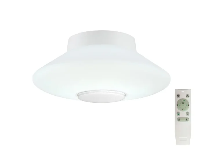Regal lighting SL-1497 1 Light Flush LED Ceiling Light White With Bluetooth Speaker IP44