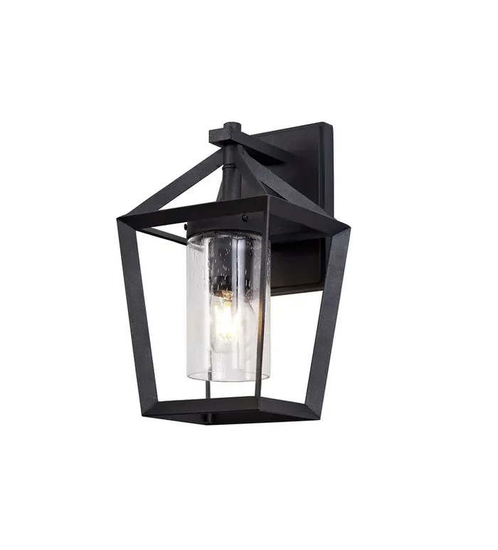 Regal Lighting SL-1675 1 Light Outdoor Wall Light Anthracite With Clear Rain Glass IP54