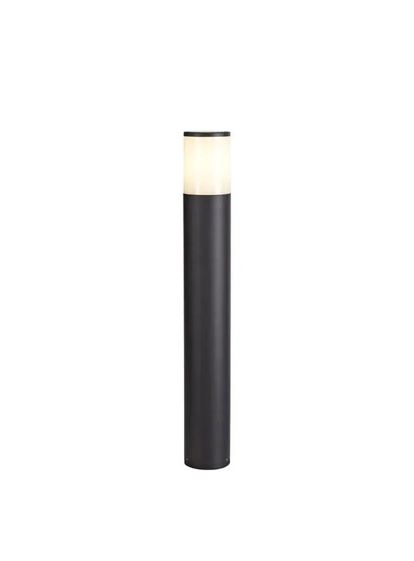 Regal Lighting SL-1680 1 Light Medium Outdoor Post Light Anthracite With Opal Glass IP54