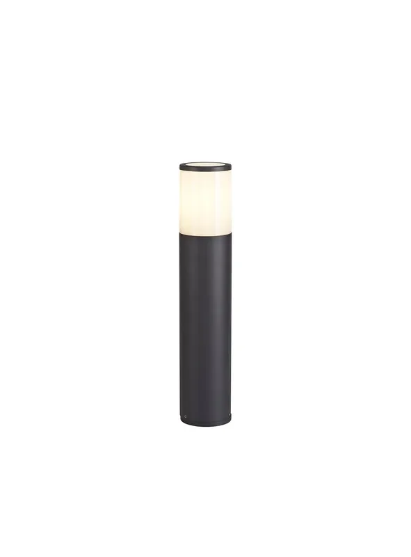 Regal Lighting SL-1683 1 Light Small Outdoor Post Light Anthracite With Opal Glass IP54