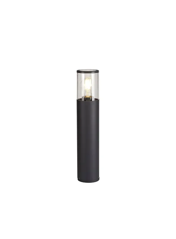 Regal Lighting SL-1684 1 Light Small Outdoor Post Light Anthracite With Clear Glass IP54