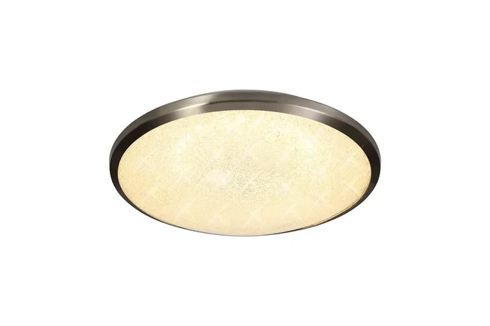 Regal lighting SL-1711 1 Light 35cm Flush LED Ceiling Light Satin Nickel IP44
