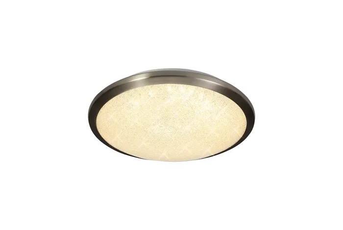 Regal lighting SL-1712 1 Light 30cm Flush LED Ceiling Light Satin Nickel IP44