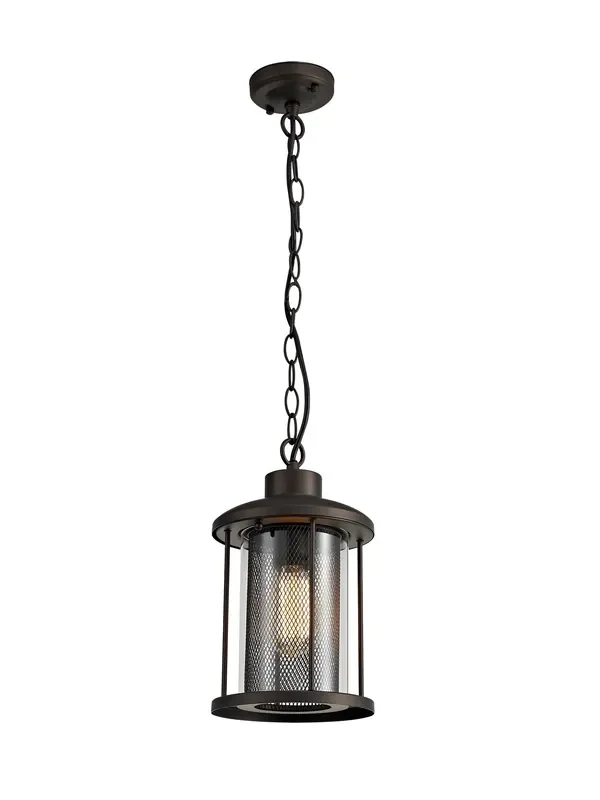 Regal Lighting SL-1986 1 Light Outdoor Ceiling Pendant Antique Bronze With Clear Glass IP54