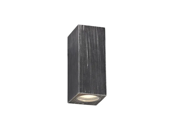 Regal Lighting SL-2073 2 Light Outdoor Wall Light Black And Silver IP54