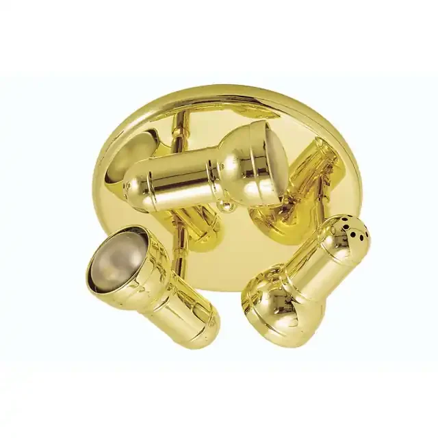 Regency Polished Brass Adjustable Plate Spotlight