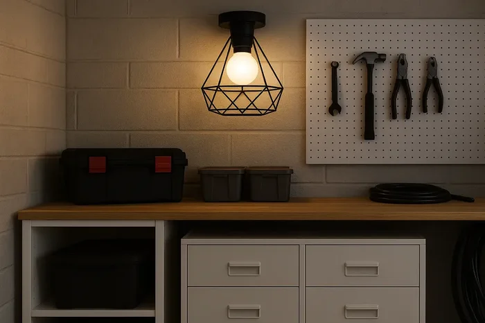 Retro Vintage Metal Chandelier Pendant Light – Warm White Flush Ceiling Fixture