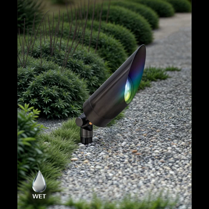 RGBW Color-Changing Long Shroud LED Directional Landscape Uplight