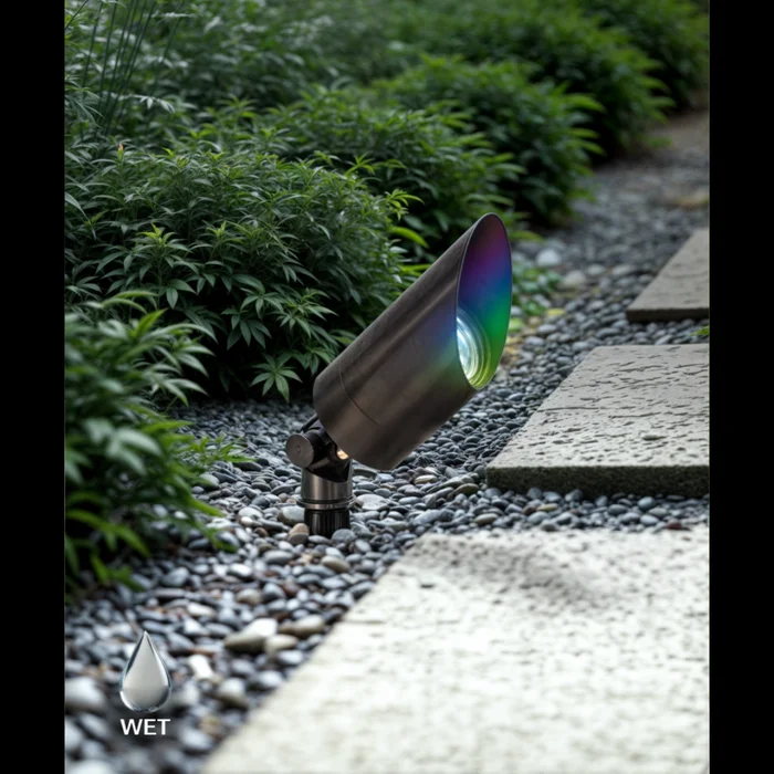 RGBW Color-Changing Short Shroud LED Directional Landscape Uplight