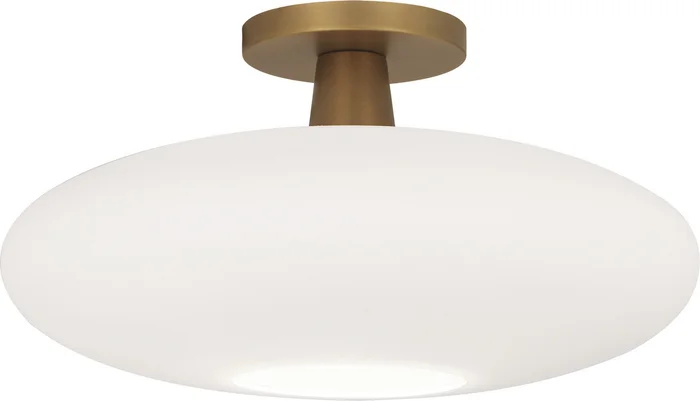 Rico Espinet Ovo One Light Flushmount in Aged Brass (165|2039)