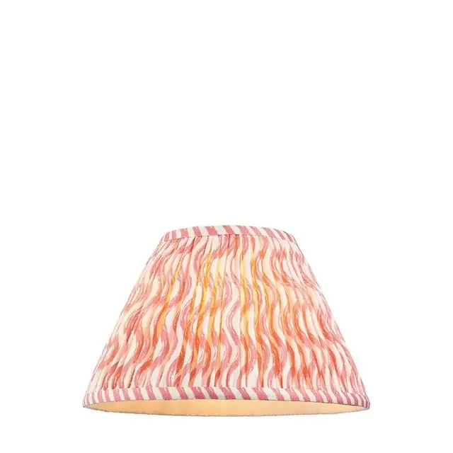Ripple Coral Pink Tapered 30cm Shade Only