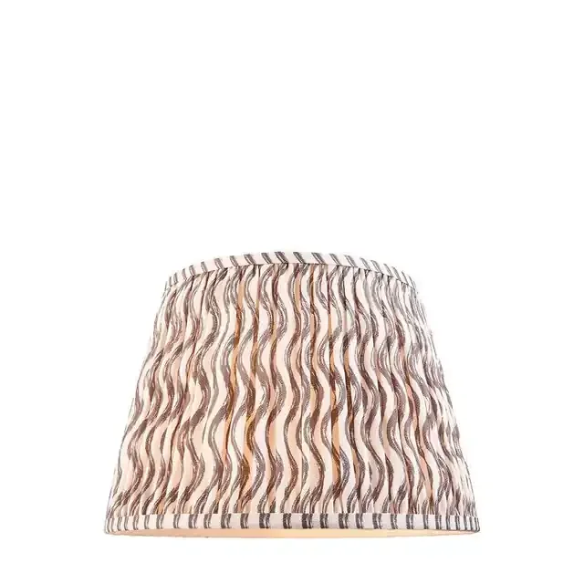 Ripple Pearl Grey Tapered 35cm Shade Only