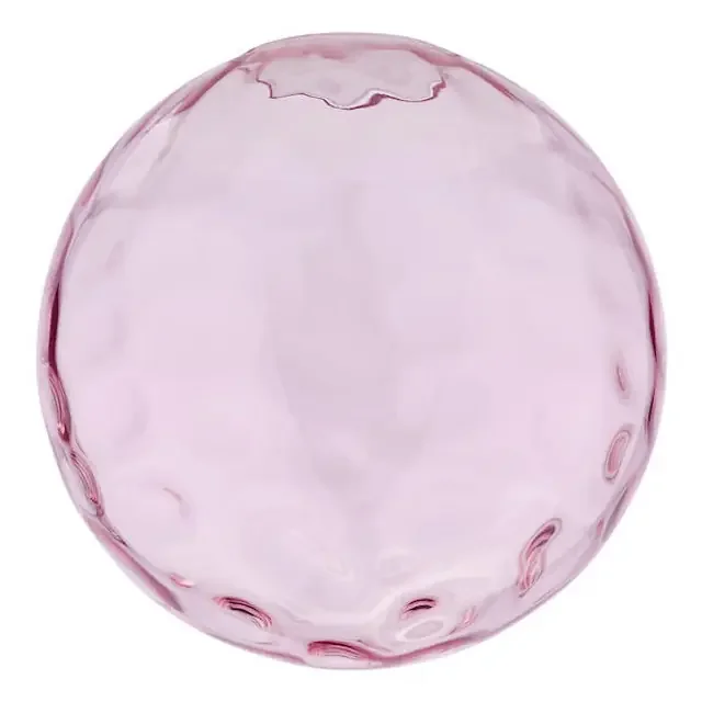 Ripple Pink Glass 25cm Easy Fit Pendant Shade Only