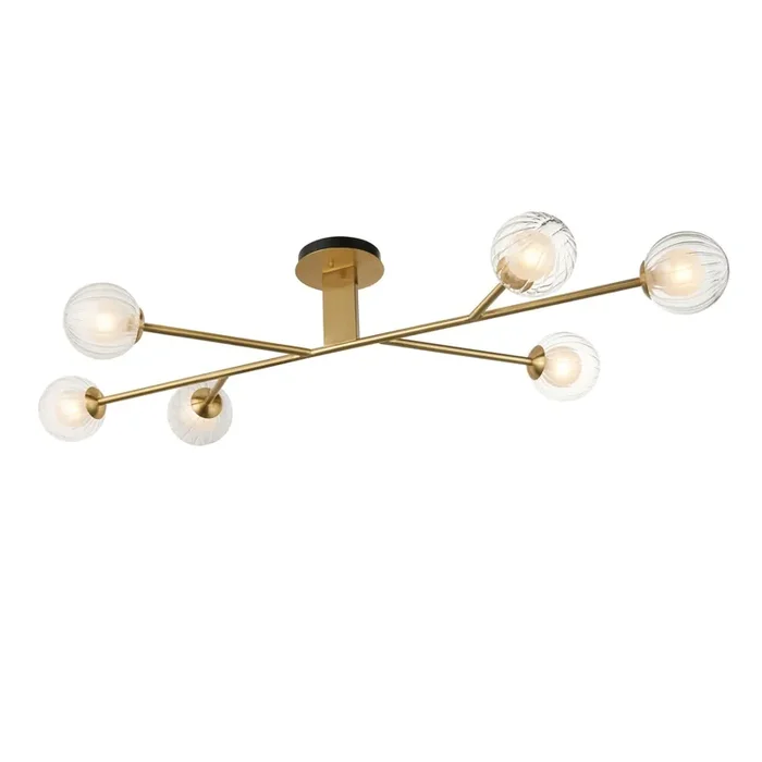 Ritz 6 Light Semi Flush Fitting