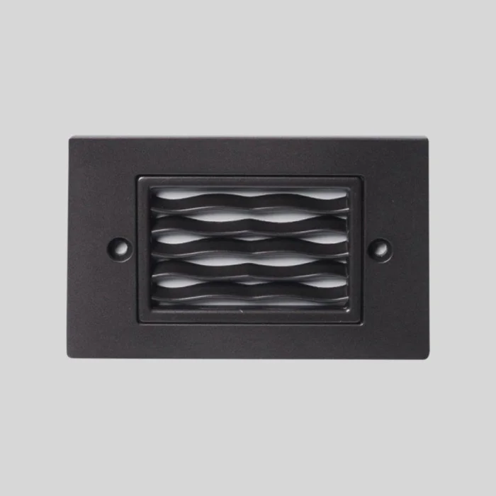 ROC Lighting by Core Lighting ST300-40K-HW-WH-12V Indoor/Outdoor LED Step Light with Horizontal Wave, 12V, 2W, 4000K, White