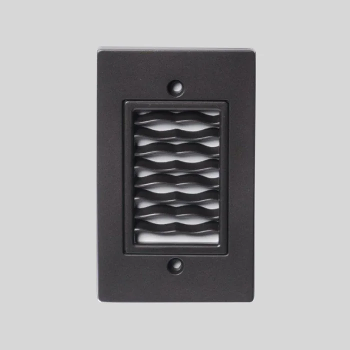 ROC Lighting by Core Lighting ST300-40K-VW-WH-UNV Indoor/Outdoor LED Step Light with Vertical Wave, 120/277V, 2W, 4000K, White