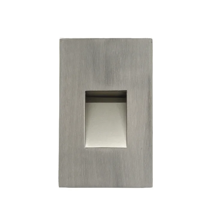 ROC Lighting by Core Lighting ST460-30K-BN-120V Outdoor Vertical LED Step Light, 120V, 2W, 3000K, Brushed Nickel