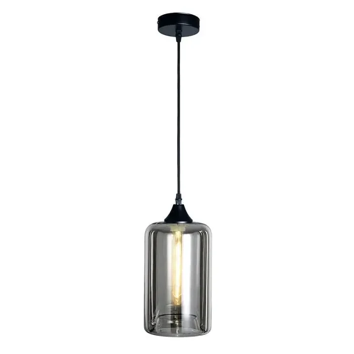 Roma Black Ceiling Pendant Tall
