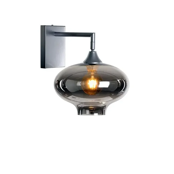 Roma Silver Wall Light Mushroom