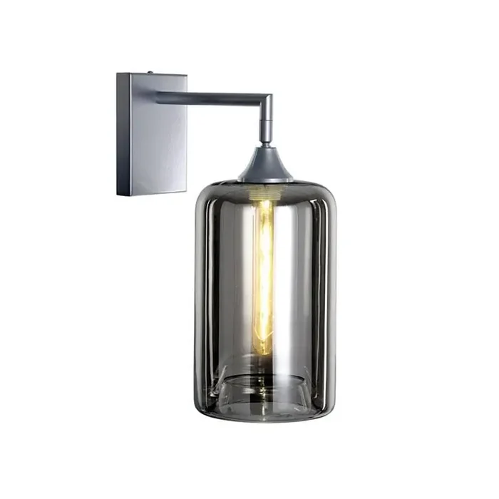 Roma Silver Wall Light Tall