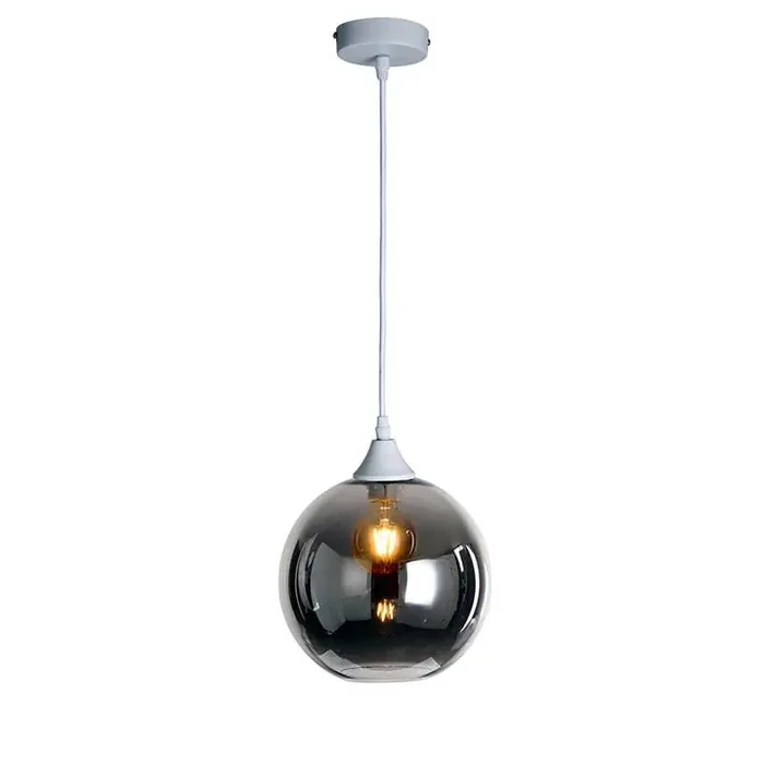 Roma White Ceiling Pendant Round