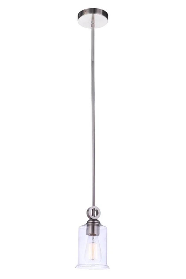 Romero One Light Mini Pendant in Brushed Polished Nickel (46|56491-BNK)