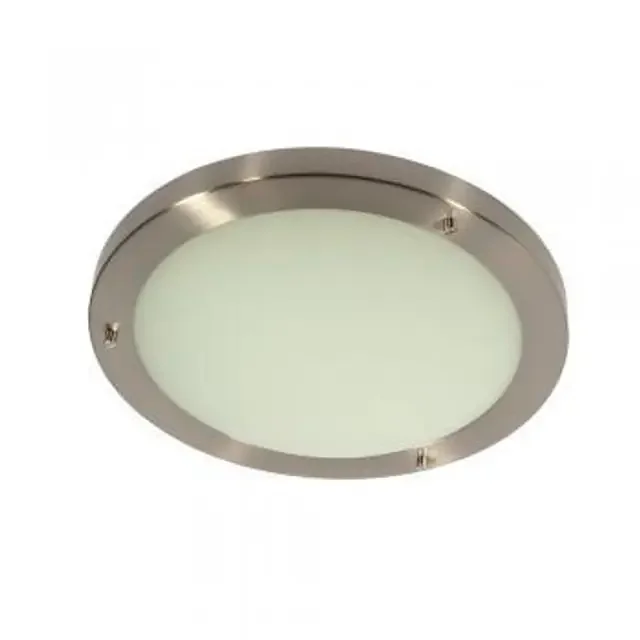 Rondo 2 Light Antique Chrome 31cm IP44 Bathroom Ceiling Light