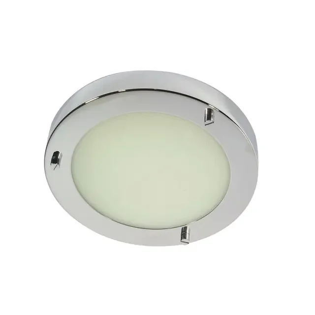 Rondo Chrome 18cm IP44 Bathroom Ceiling Light