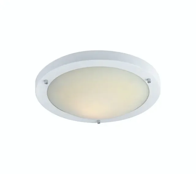 Rondo White with Opal Glass 30cm Flush Ceiling Light