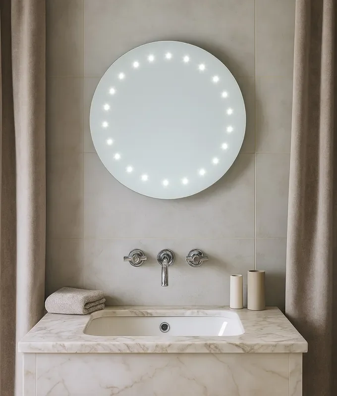Round LED 500mm Bathroom Mirror with Sensor Switch