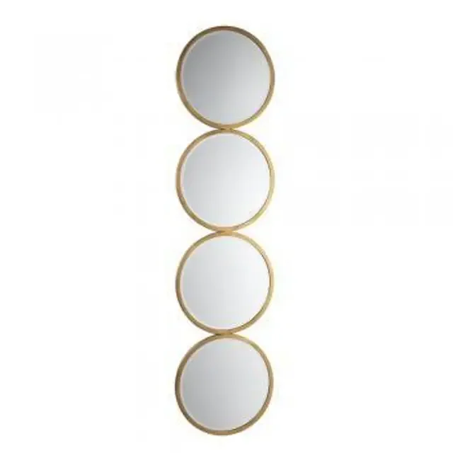 Round Long Mirror Antique Gold Mirror