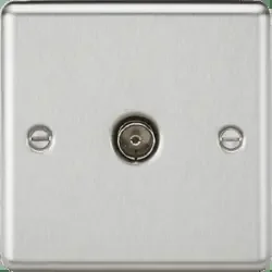 Rounded Edge TV Socket