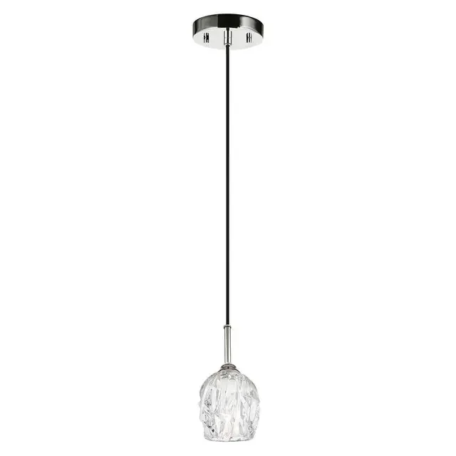 Rublin Polished Nickel Mini Pendant Light