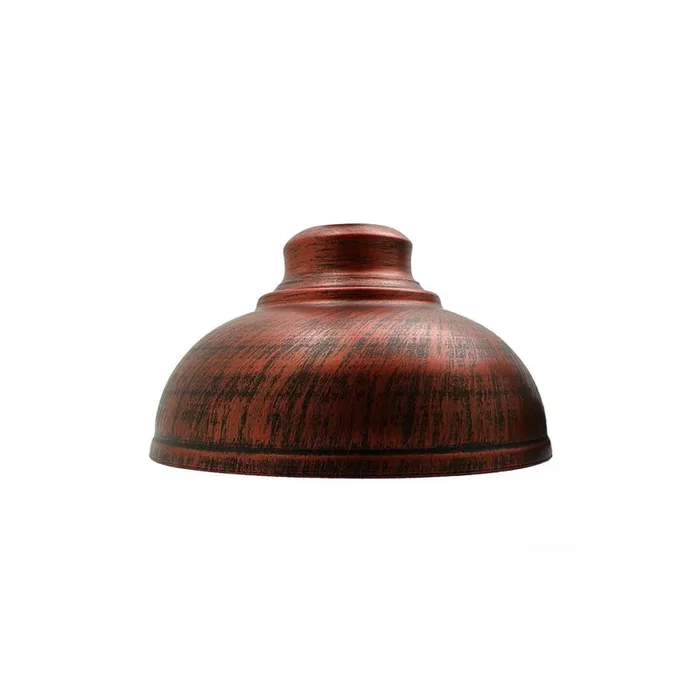 Rustic Red Dome Vintage Light Shade – Medium