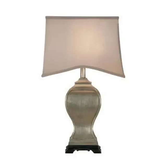 Rye Gold Base with Grey Shade Table Lamp