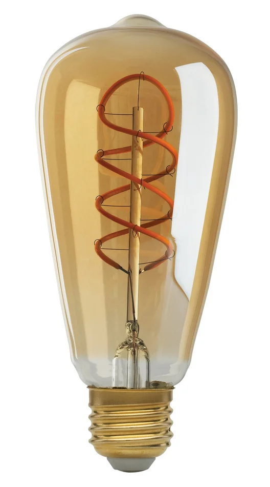 Satco S9967 Light Bulb, Transparent Amber