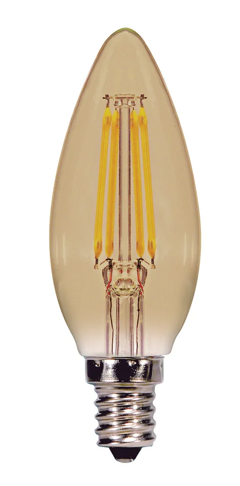 Satco S9986 Light Bulb, Transparent Amber