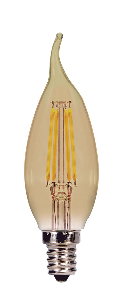 Satco S9987 Light Bulb, Transparent Amber
