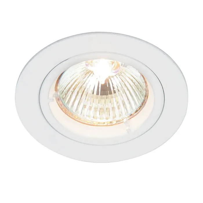 Saxby Lighting 52331 Cast Fixed Recessed Downlight Gloss White Finish