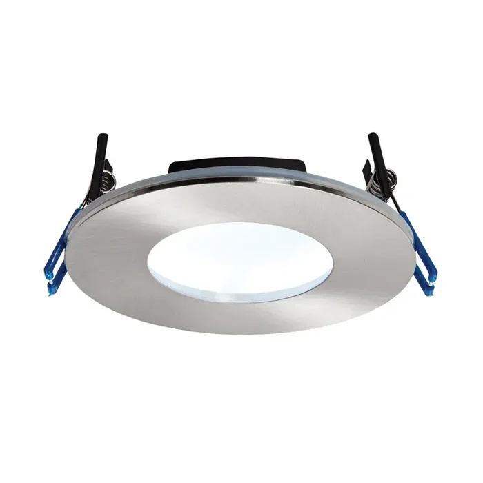 Saxby Lighting 69884 OrbitalPLUS IP65 LED Recessed Light Satin Nickel Finish Cool White