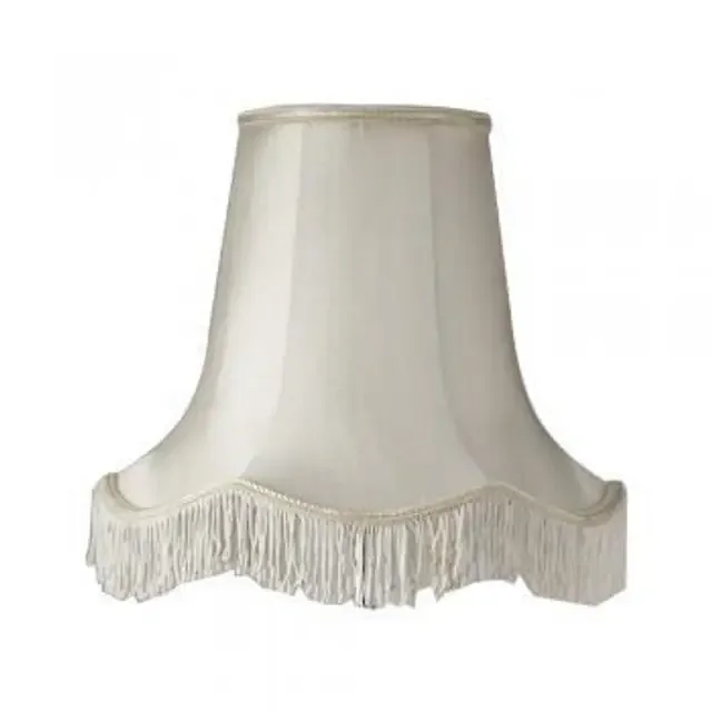 Scallop Ivory with Fringe 50cm Shade Only