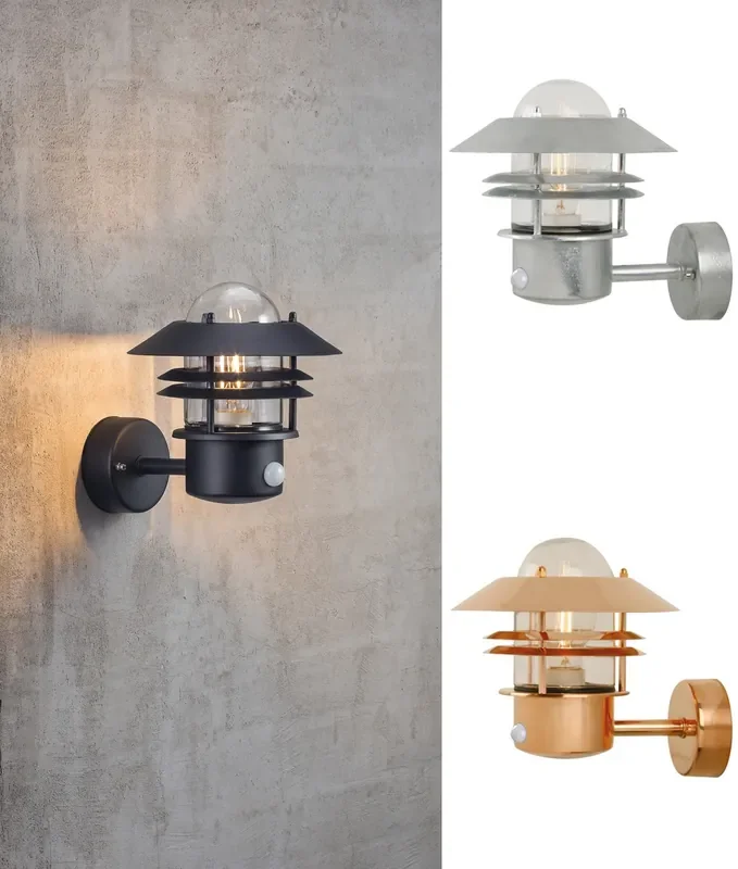 Scandinavian Louvre Design Light with PIR Sensor