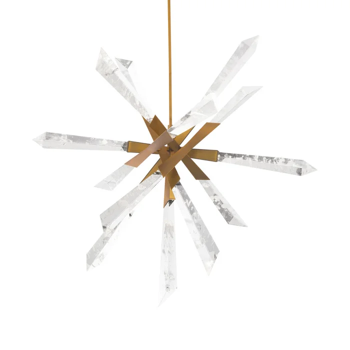 Schonbek Beyond BPD31236-AB Solitude LED Pendant, Aged Brass