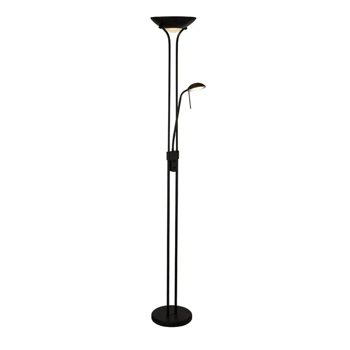 Searchlight Led Mother & Child Floor Lamp – Matt Black • 5430BK