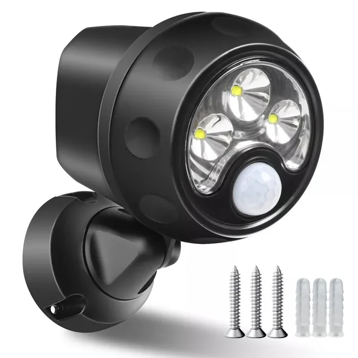 Security Wall Lights – Outdoor PIR Motion Sensor – Battery Operated