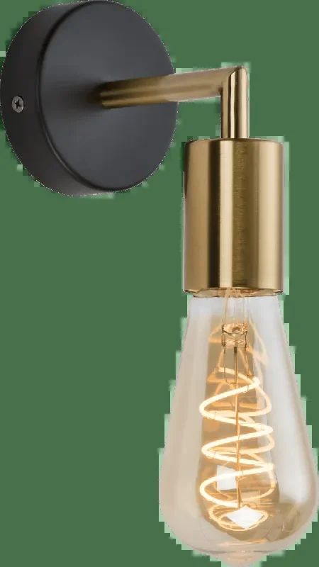 Sena 1 Light Industrial Style Modern Semi Wall Light