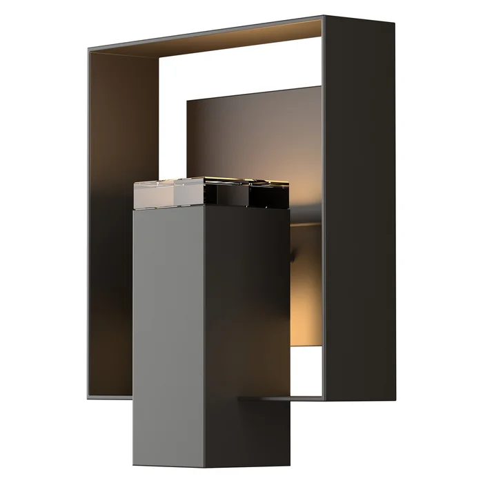 Shadow Box One Light Outdoor Wall Sconce in Coastal Oil Rubbed Bronze (39|302603-SKT-14-14-ZM0546)