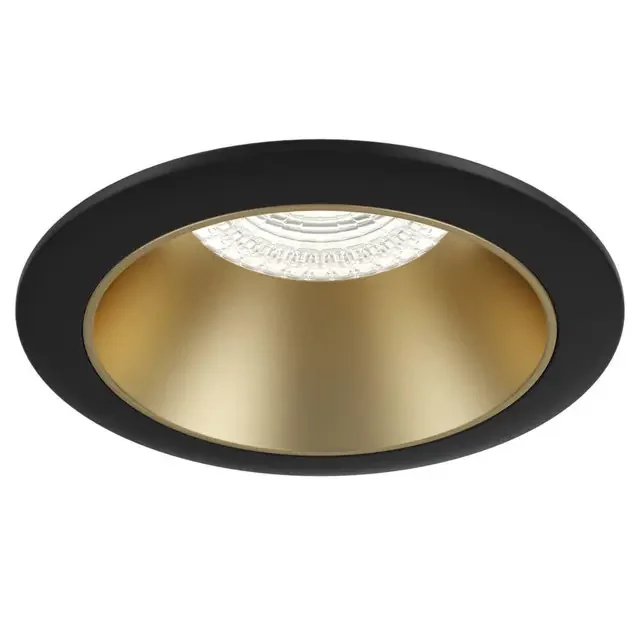 Share Matt Gold with Black 15W Round Ceiling Recessed Light